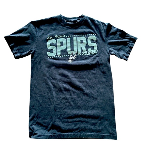 San Antonio Spurs Logo T-Shirt: NBA apparel: Tim Duncan: Adult Medium - Picture 1 of 3